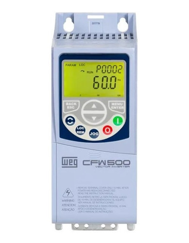 Inversor De Frequência Weg Cfw500 1cv 220v 4,3a Mono/tri G2