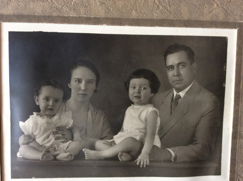 Fotografia Antigua Familia Autografiada Del Año 1929