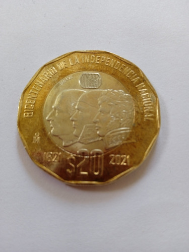 Moneda De $20 Bicentenario De La Independencia