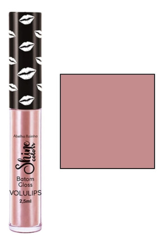 Gloss Labial Efeito Espelhado - Linha Volulips Abelha Rainha Cor Rosé