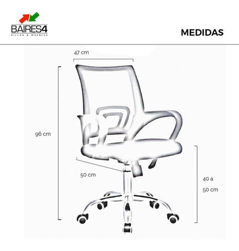 Silla De Escritorio Celta Respaldo Ergonómico | Contado