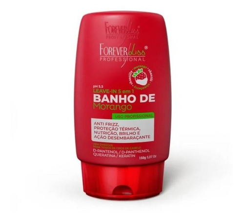 Leave In Banho Morango 150g  Forever Liss