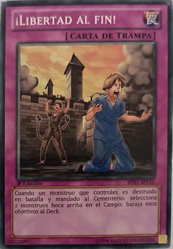 Yu-gi-oh ¡libertad Al Fin! (starfoil) Bp01-sp110 