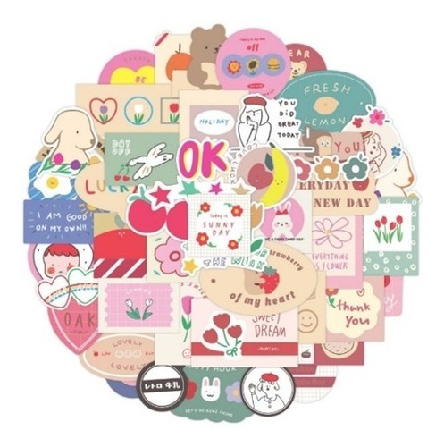 50 Stickers  Frases, Adhesivos, Pegatinas