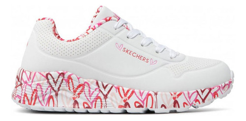 Tenis Niña Skechers Uno Lite Lovely Luv - Blanco