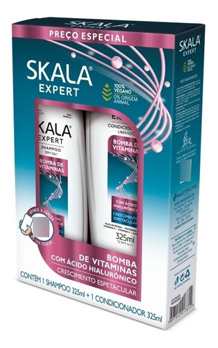 Kit Shampoo Y Acondicionador Skala Sos Vitamina 650 Ml