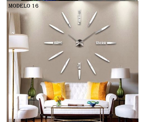 Reloj Gigante De Pared Realmente Grandes Efecto 3d. Pared