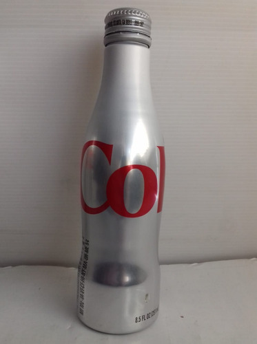 Botella Coke Diet Coca Cola Aluminio 251ml Made In Usa Vacia