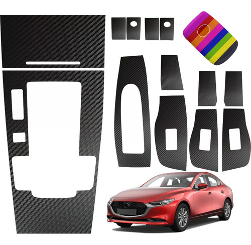 Kit Completo Sticker 4 Puertas/panel Central Mazda 3 2019/20