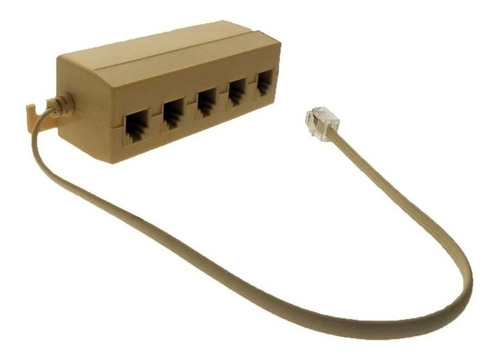 Multiple Telefonico Splitter 1 A 5 Superficial Coby Cp-107