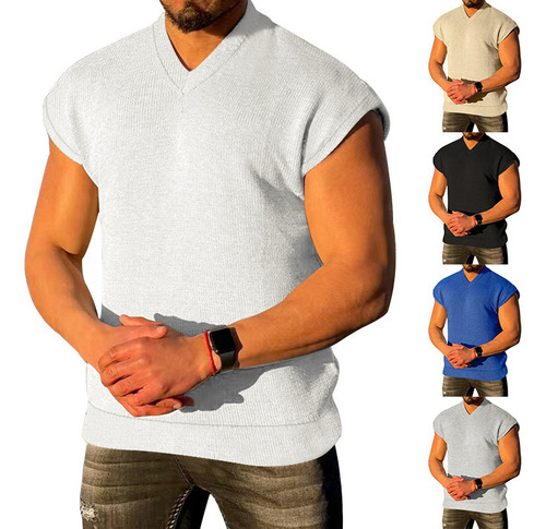 Playera Sin Mangas Tipo Gofre Sin Mangas Con Estampado De Ch