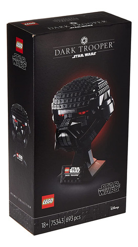 75343 Star Wars Dark Trooper Helmet Collection Wars Soporte