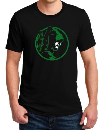 Imagen 2 de 2 de Polera Estampada Green Arrow Flecha Verde Dama