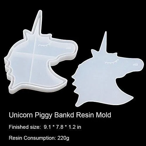 Pigmento De Resina Resinpro 3d Unicornio Alcancía Molde De