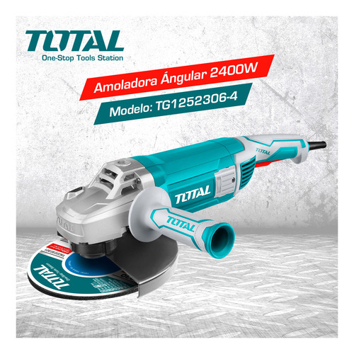 Amoladora Angular Total 2400w - 9 Pulgadas, 230mm, 6.300rpm, Industrial - Tg1252306