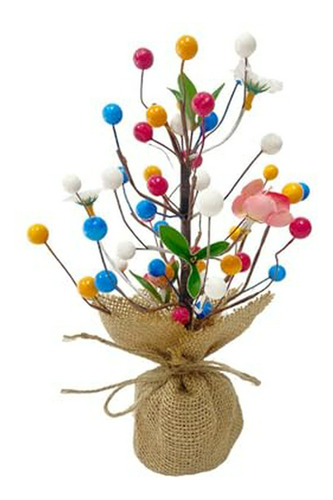 Árbol De Pascua Decorativo Con Flores Artificiales Para Hoga