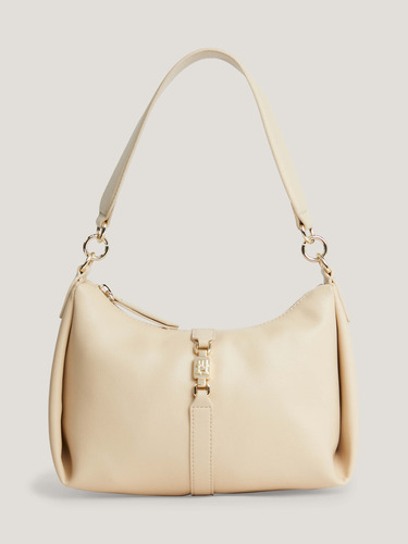 Bolso Blanco De Hombro Hobo Tommy Hilfiger Horsebit De Mujer