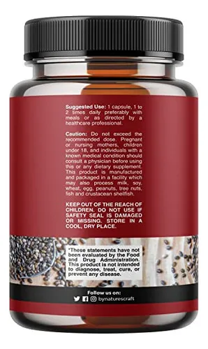 Cápsulas De Extracto De Aceite De Semilla De Chía - Suplem