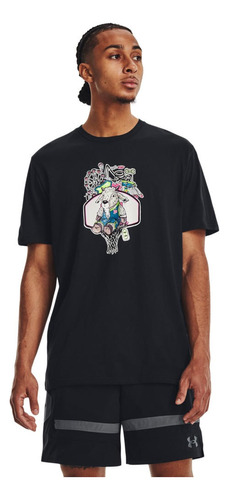 Camiseta Negro Hombre Ua Carnival Goat Ss 1377248-001-n11