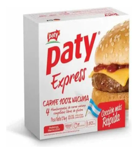 8 Hamburguesas Paty Express + Pan La Perla