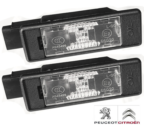 Par Lanternas Placa Traseira Original Peugeot 5008 2017/2021