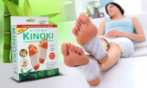 Caja De 10 Parches Desintoxicantes Kinoki Para Pies
