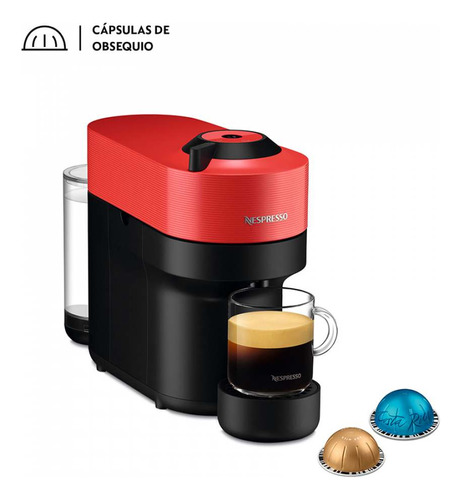 Máquina De Café Nespresso Vertuo Pop Compacta Roja