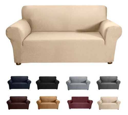 Funda Elástica De Sofá Protector De Sillón 2 Plazas Lavable
