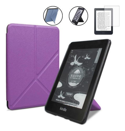 Capa Origami Smart Case Para Kindle Básico 11 Ger. + Vidro