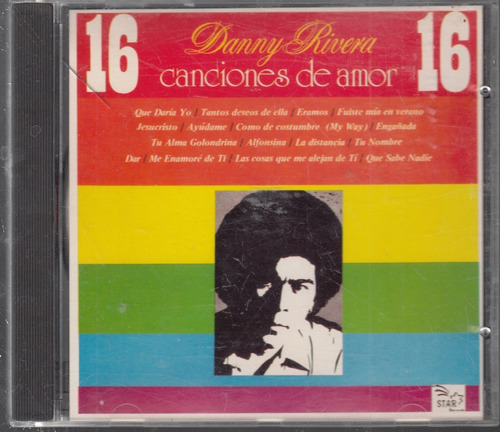 Danny Rivera. 16 Canc De Amor. Cd Original Usado Qqg. Mz