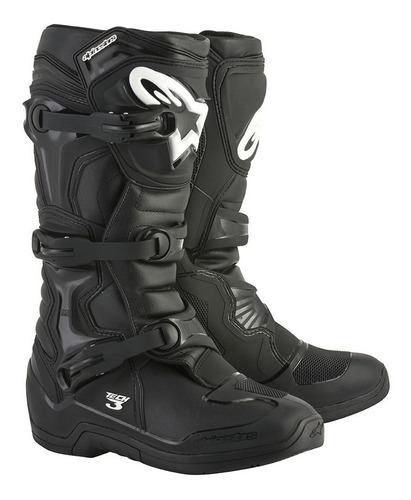 Bota Alpinestars Tech 3 Preta Motocross Enduro