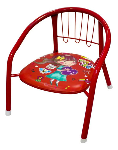 Silla Para Niños Y Niñas Metalica Varios Colores Y Diseños