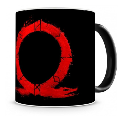 Caneca Mágica God Of War Logo Vermelho