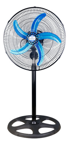 Ventilador De Piso Slim Company 5 Aspas Y 3 Velocidades De 20 Pulgadas, 55w, 1.25 Metros De Altura, 60 Db, 127v, 360°