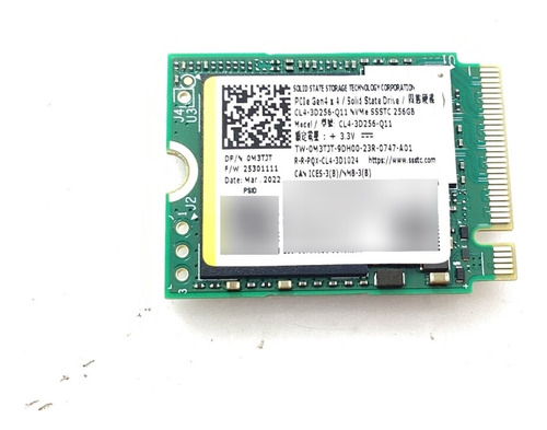 Ssd M.2 Dell 256 Gb Pcie Gen4x4 Nvme Ssd - 0m3tjt