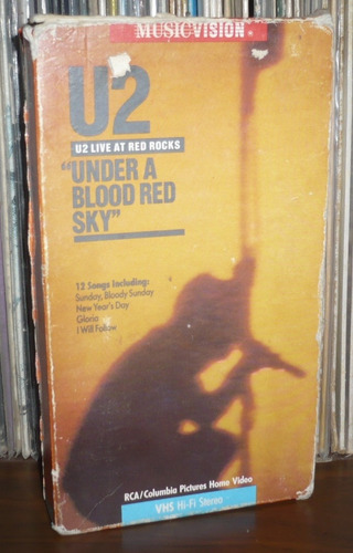 U2 Vhs Under A Blood Red Sky