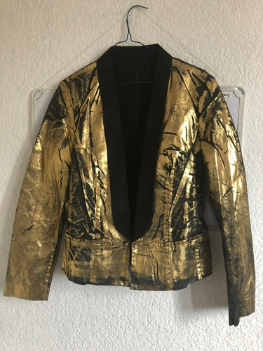 Saco Para Mujer Dorado Talla L Marca Mango