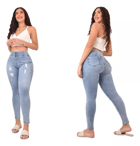 Jeans Mujer Colombianos Mezclilla Excelente Calidad