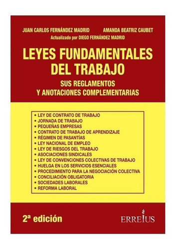 Libro Leyes Fundamentales Del Trabajo 2º Edicion