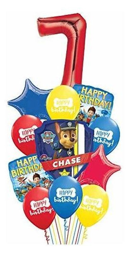 Kit De Globos Para El Séptimo Cumpleaños De Paw Patrol Ziggo