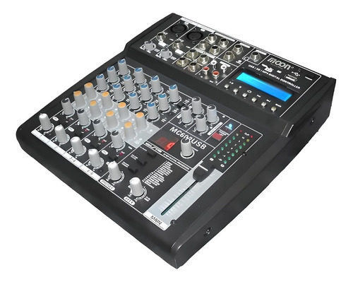 Consola 6 Canales 2 Canon Entrada Y Salida Usb Moon Mc602usb