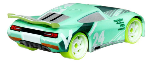 Cars De Disney Y Pixar Glow Racers Vehículo Chase Racelott Color Multicolor
