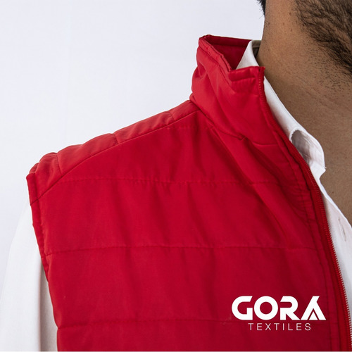 Imagen 3 de 4 de Chaleco Rosso Corsa Térmico Invierno Capitonado Horizontal