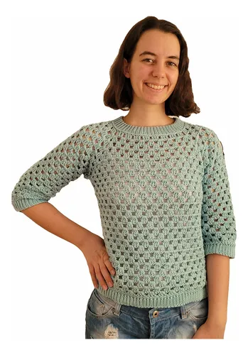 Sueter calado a crochet sale