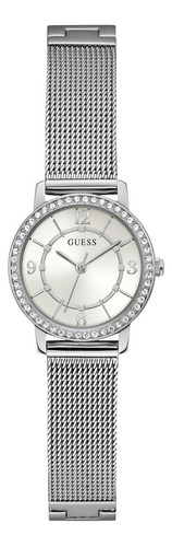 Reloj Guess Mujer Dama Analógico Ladies Dress Trend Color De La Correa Plateado GW0534L1