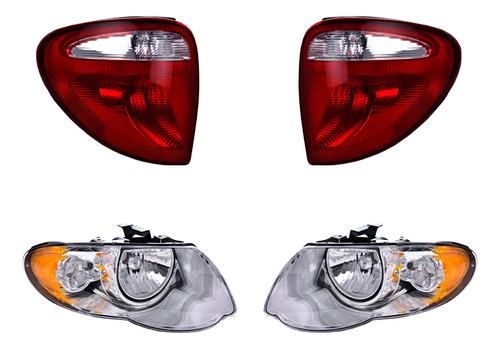 Set Calaveras + Faros Depo Chrysler Town & Country 2005-2007