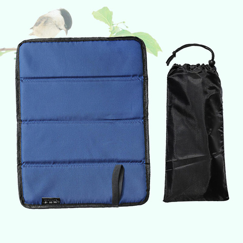 Plegable Al Aire Libre Senderismo Camping Cojín Azul Oscuro