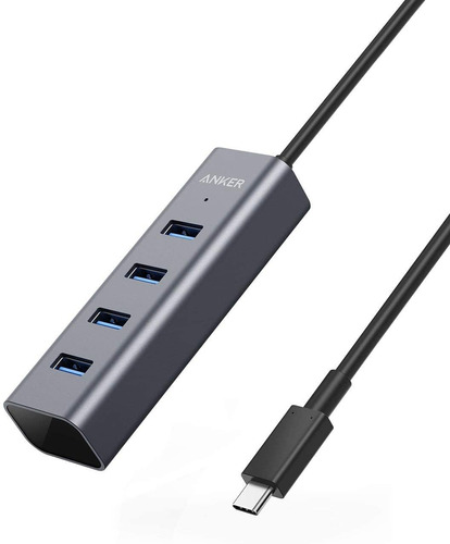 Anker Hub Usb C, Adaptador Usb C De Aluminio Con 4 Puertos U