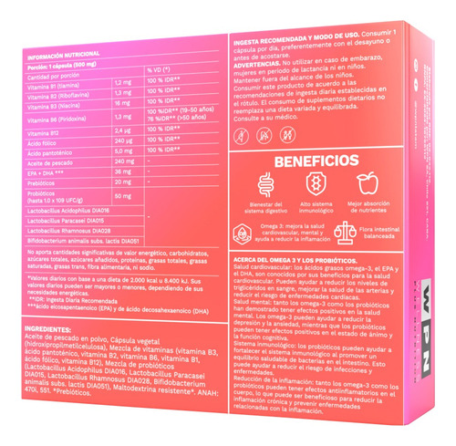 Wpn Wellness X2 Probiolife Cardio Suplemento Dietario 30c 3c