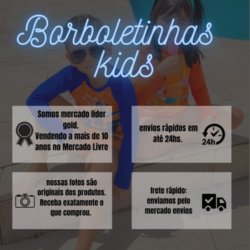 Imagem 6 de 9 de Blusa Proteção Solar Uv Com Sunga Biquini Moda Praia Menino